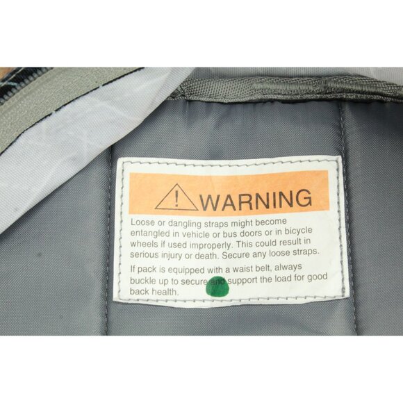 LL Bean Unisex Adult Weatherproof Deluxe Book Pack 37L Backpack Black Triangles - Picture 11 of 12